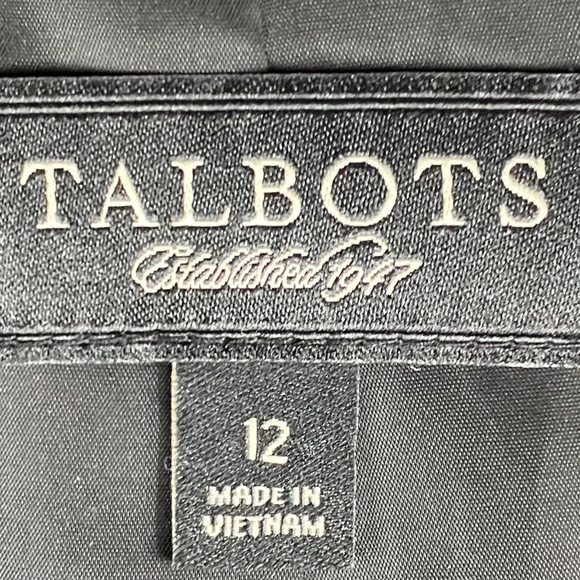 Talbots 12 Large Blazer Jacket Coat Tartan Plaid Wool Red Black Career - Picture 4 of 5